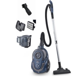 Grunkel NOVAVAC - Aspiradora Trineo Sin Bolsa, Tecnología Ciclónica, 700W, 19 KPa, Control en Mango, Filtro HEPA Lavable, Vaciado 1 Toque, Incluye Tubo Telescópico